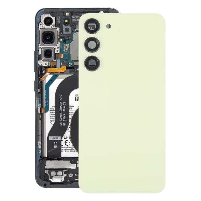 Rückseite Akkudeckel mit Linse für Samsung Galaxy S23+ SM-S916 (Lime)(Mit Logo)