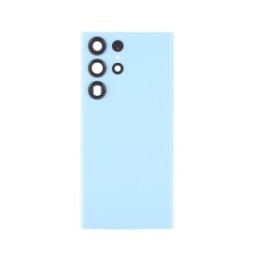 Rückseite Akkudeckel mit Linse für Samsung Galaxy S23 Ultra SM-S918 (Sky Blue)(Mit Logo)
