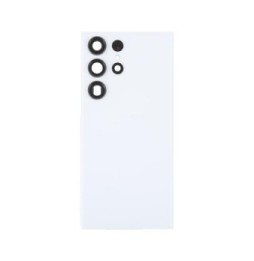 Battery Back Cover with Lens for Samsung Galaxy S23 Ultra SM-S918 (Cream)(With Logo)