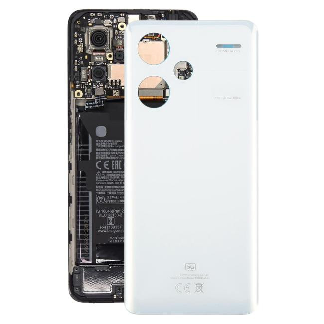 Original Back Cover for Xiaomi Redmi Note 13 Pro+ (White)(With Logo)