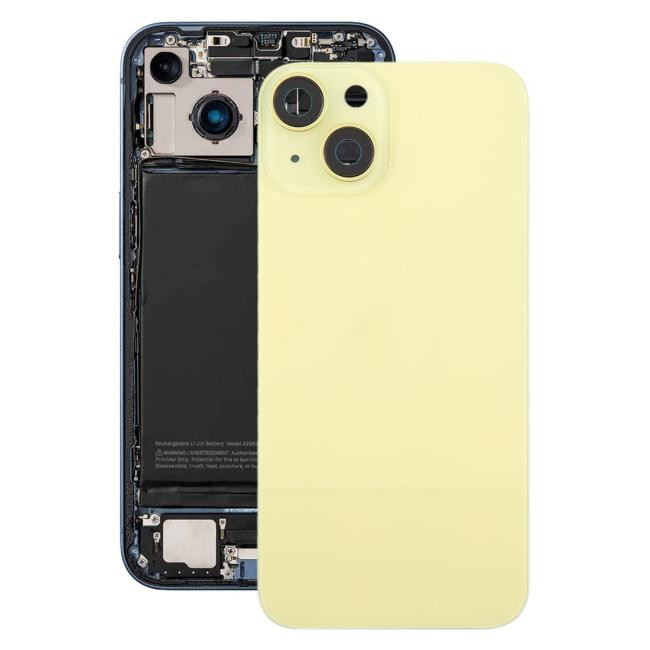 Back Glass for iPhone 14 EU Version (Yellow)(With Logo)