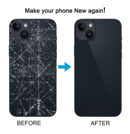 Back Glass for iPhone 14 EU Version (Yellow)(With Logo)