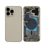 Schnellmontage Backcover für iPhone 14 Pro Max US Version (Gold)(Mit Logo)