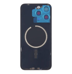Back Glass with Camera Lens for iPhone 15 Pro Max (White)(With Logo)
