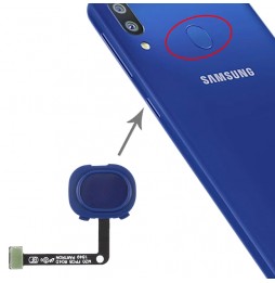 Lecteur capteur d'empreintes pour Samsung Galaxy M20 SM-M205 (Bleu) à 9,90 €