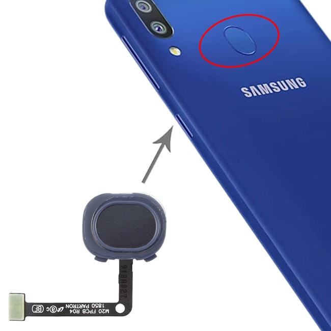 Fingerprint Sensor Flex Cable for Samsung Galaxy M20 SM-M205 (Black) at 9,90 €