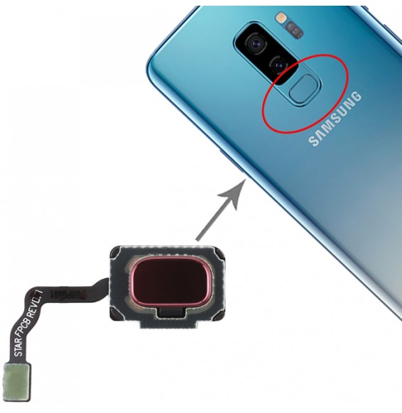 Fingerprint Sensor Flex Cable for Samsung Galaxy S9 SM-G960 (Red)