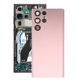 Cache arrière pour Samsung Galaxy S22 Ultra 5G SM-S908B (Rose)(Avec Logo)