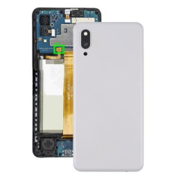 Back Cover for Samsung Galaxy A02 (White)(With Logo)