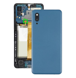 Back Cover for Samsung Galaxy A02 (Blue)(With Logo)