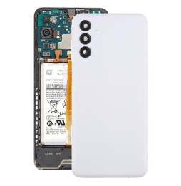 Cache arrière pour Samsung Galaxy A04s SM-A047F (Blanc)(Avec Logo)