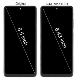 Screen with frame for Samsung Galaxy A52s 5G SM-A528 - OLED