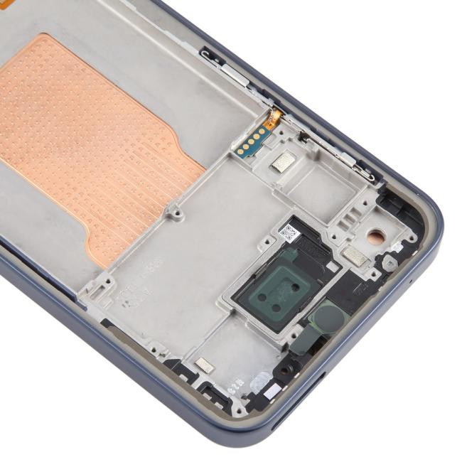 Screen with frame for Galaxy A35 SM-A356B - OLED (Blue)