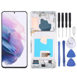 Original screen with frame for Galaxy S21+ 5G SM-G996 (Silver)
