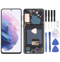 Original screen with frame for Galaxy S21+ 5G SM-G996 (Black)