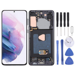 Screen with frame for Galaxy S21+ 5G SM-G996B - OLED (Black)
