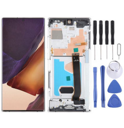 Original screen with frame for Galaxy Note20 Ultra 4G (Silver)