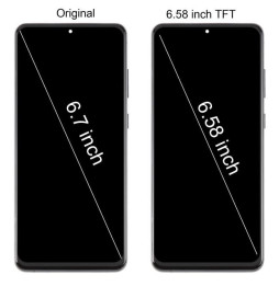 Screen with frame for Galaxy S20+ SM-G985F - TFT