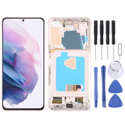 Screen with frame for Galaxy S21+ 5G SM-G996B - OLED (Gold)