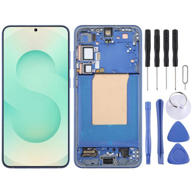 Original screen with frame for Galaxy S25+ SM-S936B (Blue)