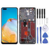 Screen with frame for Huawei P40 Pro - TFT (Black)