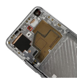Original screen with frame for Xiaomi Mi 11 M2011K2C, M2011K2G (Silver)