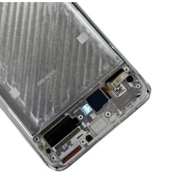 Original screen with frame for Xiaomi Mi 11 M2011K2C, M2011K2G (Silver)