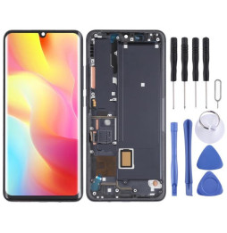 Screen with frame for Xiaomi Mi Note 10 Lite M2002F4LG (Black)