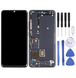 Screen with frame for Xiaomi Mi Note 10 Lite M2002F4LG (Black)