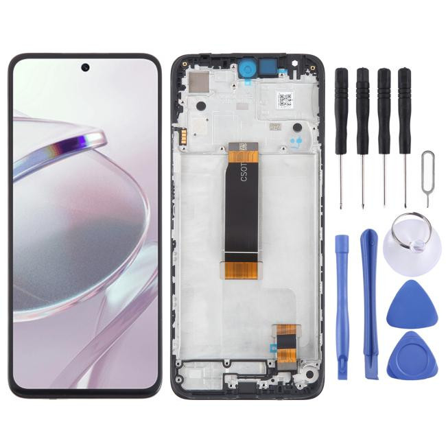Original screen with frame for Xiaomi Poco M6 Pro 5G