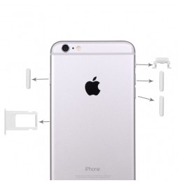 Simkaart houder + knoppen voor iPhone 6 Plus (zilver) voor 7,90 €
