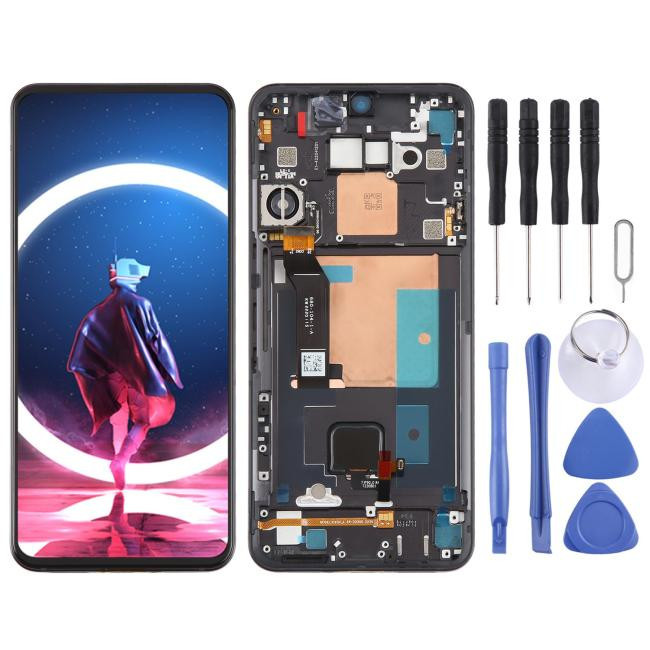 Original screen with frame for ZTE nubia RedMagic 7 Pro NX709J (Black)